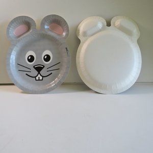 GRAY MOUSE ZOO PALS Hefty paper plate (1 item)